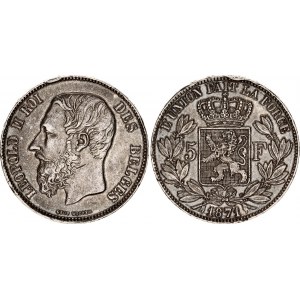 Belgium 5 Francs 1871