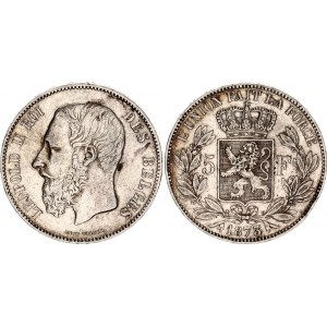 Belgium 5 Francs 1873