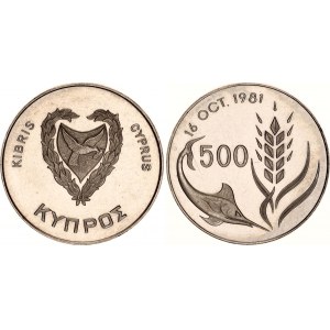 Cyprus 500 Mils 1981