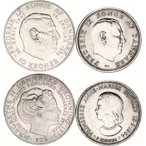 Denmark 5 & 10 Kroner 1964 - 1972