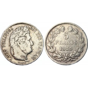 France 5 Francs 1833 W