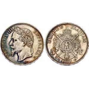 France 5 Francs 1869 BB