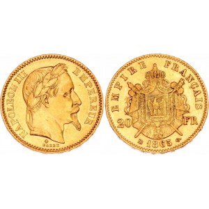 France 20 Francs 1865 BB