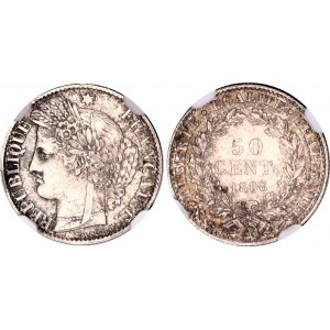 France 50 Centimes 1888 A NGC UNC