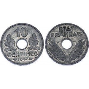 France 10 Centimes 1943