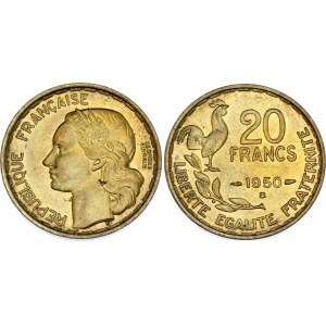 France 20 Francs 1950 B 3 Feathers