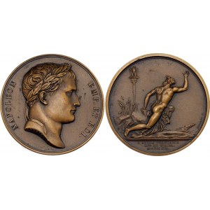 France Bronze Medal Napoléon I - The Eagle of France on the Volga 1812 Restrike.