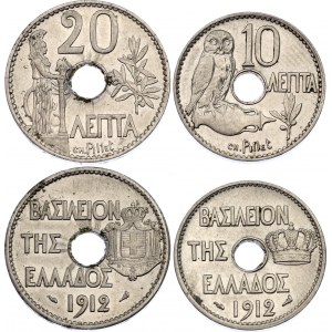Greece 10 - 20 Lepta 1912