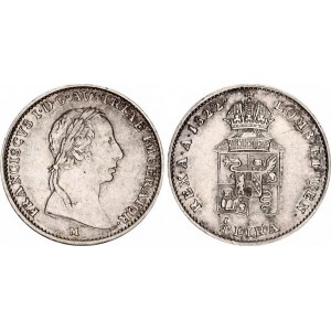 Italian States Lombardy-Venetia 1/2 Lira 1822 M