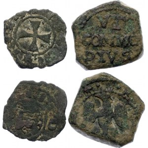 Italian States Messina Lot of 2 Coins 1296 - 1665