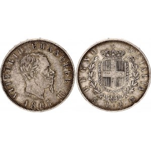 Italy 2 Lire 1863 N BN