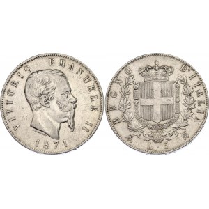 Italy 5 Lire 1871 MBN