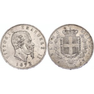 Italy 5 Lire 1872 MBN