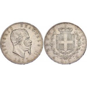 Italy 5 Lire 1873 MBN