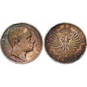 Italy 2 Lire 1906 R