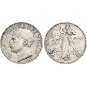 Italy 2 Lire 1911 R