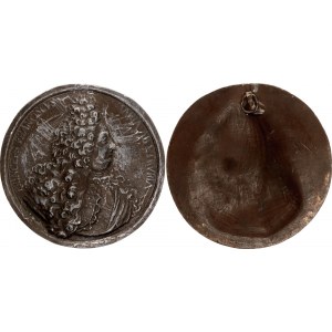 Italy Uniface Bronze Circular Plaquette Franciscus Maria Medices 1st Half of 18th Century (ND)