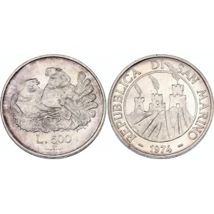 San Marino 500 Lire 1974 R