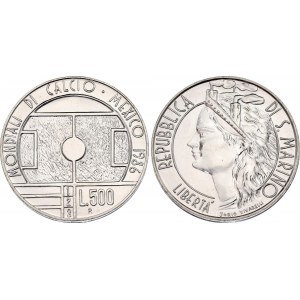 San Marino 500 Lire 1986 R