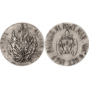 Vatican Silver Medal Visit of Paul VI to UNO 1965