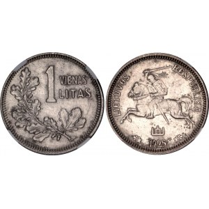 Lithuania 1 Litas 1925 NGC UNC DETAILS