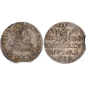 Livonia Riga 3 Grossus 1593