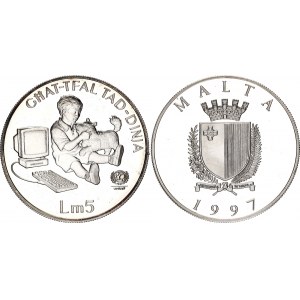 Malta 5 Liri 1997