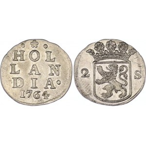 Netherlands Holland 2 Stuivers 1764