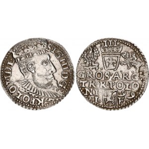 Poland 3 Groschen / Trojak 1599 Sigismund III Vasa