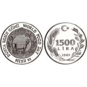 Turkey 1500 Lira 1983