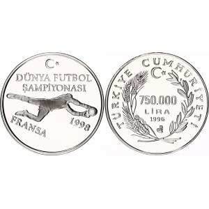 Turkey 750000 Lira 1996