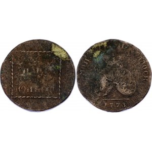 Russia - Moldovia & Wallachia 2 Paras - 3 Kopeks 1773