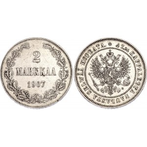 Russia - Finland 2 Markkaa 1907 L