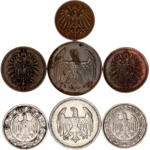 Germany Lot of 7 Coins 1876 - 1932
