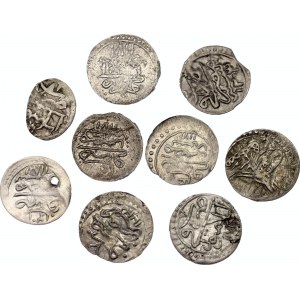 World Lot of 9 Silver Coins 18th - 19th Centuries
