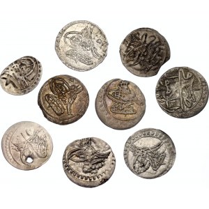 World Lot of 9 Silver Coins 18th - 19th Centuries