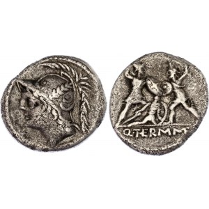 Roman Republic Quintus Minucius Thermus Denarius 103 BC