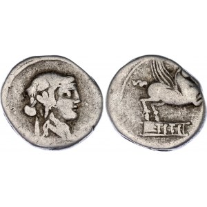 Roman Republic Denarius 90 BC Q. Titius