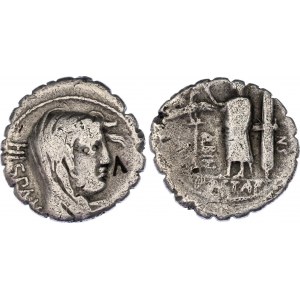 Roman Republic Denarius 81 BC A. Postumius A.f. Sp.n. Albinus