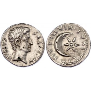 Roman Empire Augustus Denarius FORGHERY 19 - 4 BC