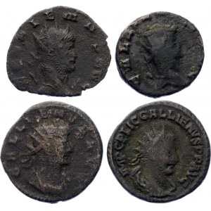 Roman Empire 4 x 1 Antinianius 253 - 268 AD Different Types