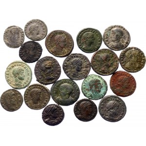 Roman Empire 19 x 1 Follis 337 - 340 AD Different Types