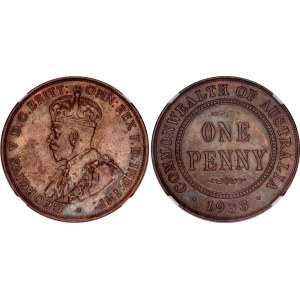 Australia 1 Penny 1933 NGC AU