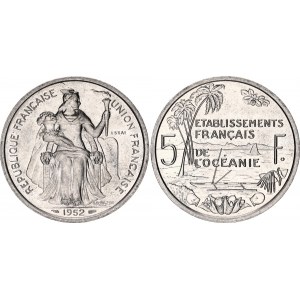 Oceania 5 Francs 1952 Essai