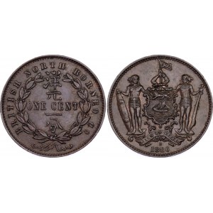 British North Borneo 1 Cent 1886 H