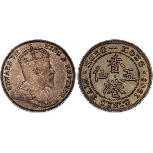 Hong Kong 5 Cents 1905