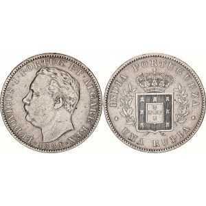 India Portuguese 1 Rupia 1881