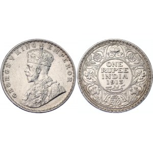 British India 1 Rupee 1913 •