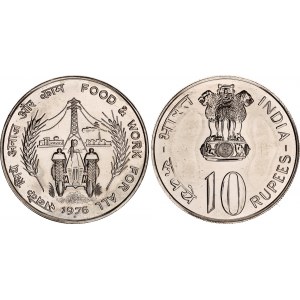 India 10 Rupees 1976