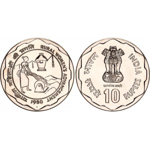 India 10 Rupees 1980